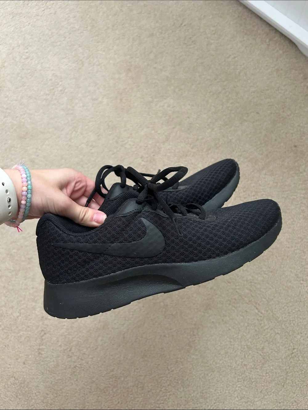 Nike Women's All-Black Mesh Running Sneakers